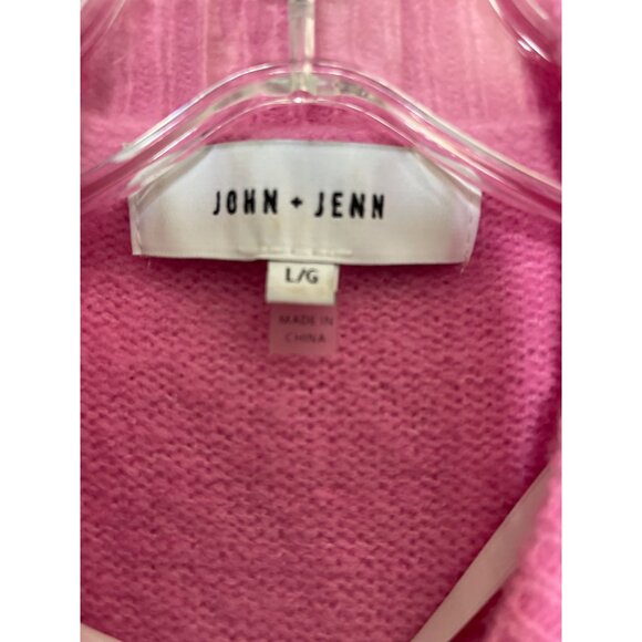 John + Jenn Pink Short Sleeve Cardigan With Rhinestone Buttons - Picture 3 of 6